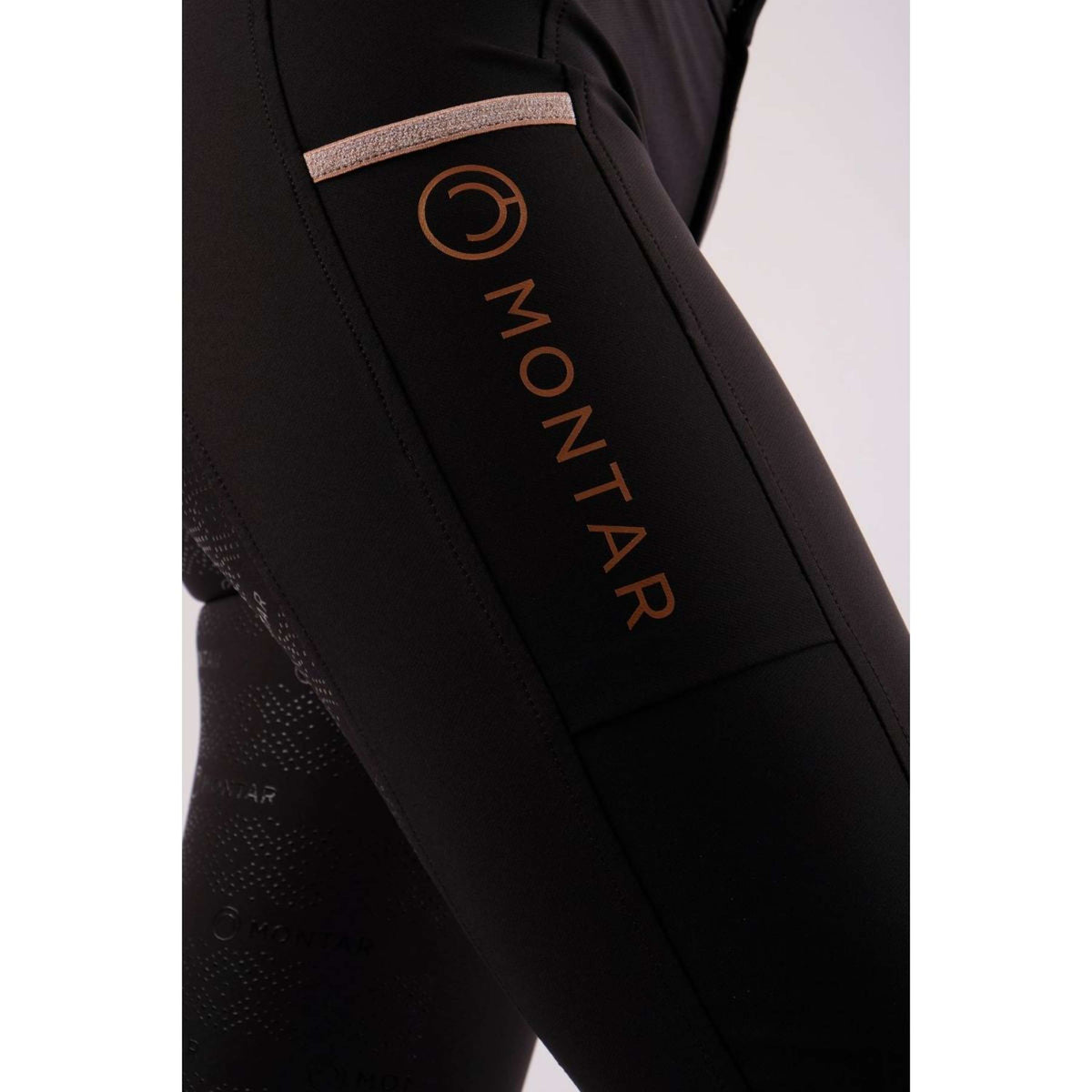Montar Pantalón de Equitación Millie Rosegold FullGrip Negro