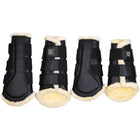 Montar Protectores de piernas Cuero Tech Negro