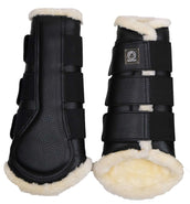 Montar Protectores de piernas Cuero Tech Negro