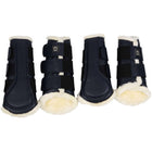 Montar Protectores de piernas Tech Cuero Navy