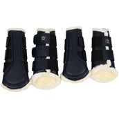 Montar Protectores de piernas Tech Cuero Navy