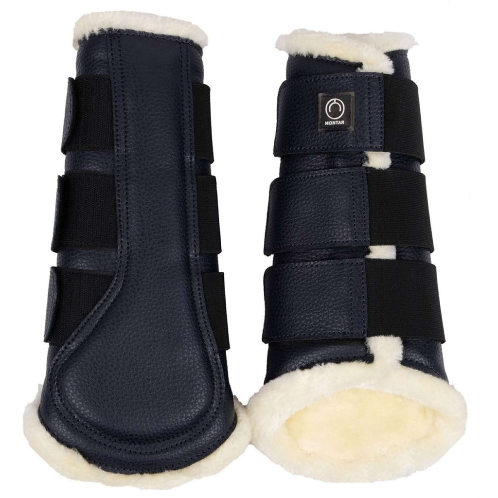 Montar Protectores de piernas Tech Cuero Navy