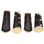 Montar Protectores de piernas Cuero Tech Marron
