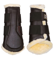 Montar Protectores de piernas Cuero Tech Marron