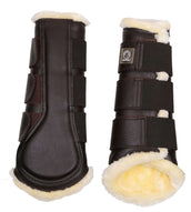Montar Protectores de piernas Cuero Tech Marron