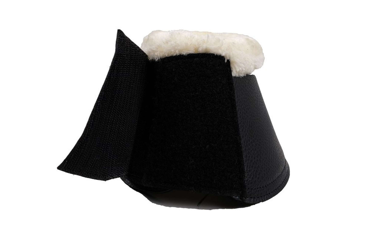 Montar Botas de Campana Smooth Juego de 2 de piel sintética Negro
