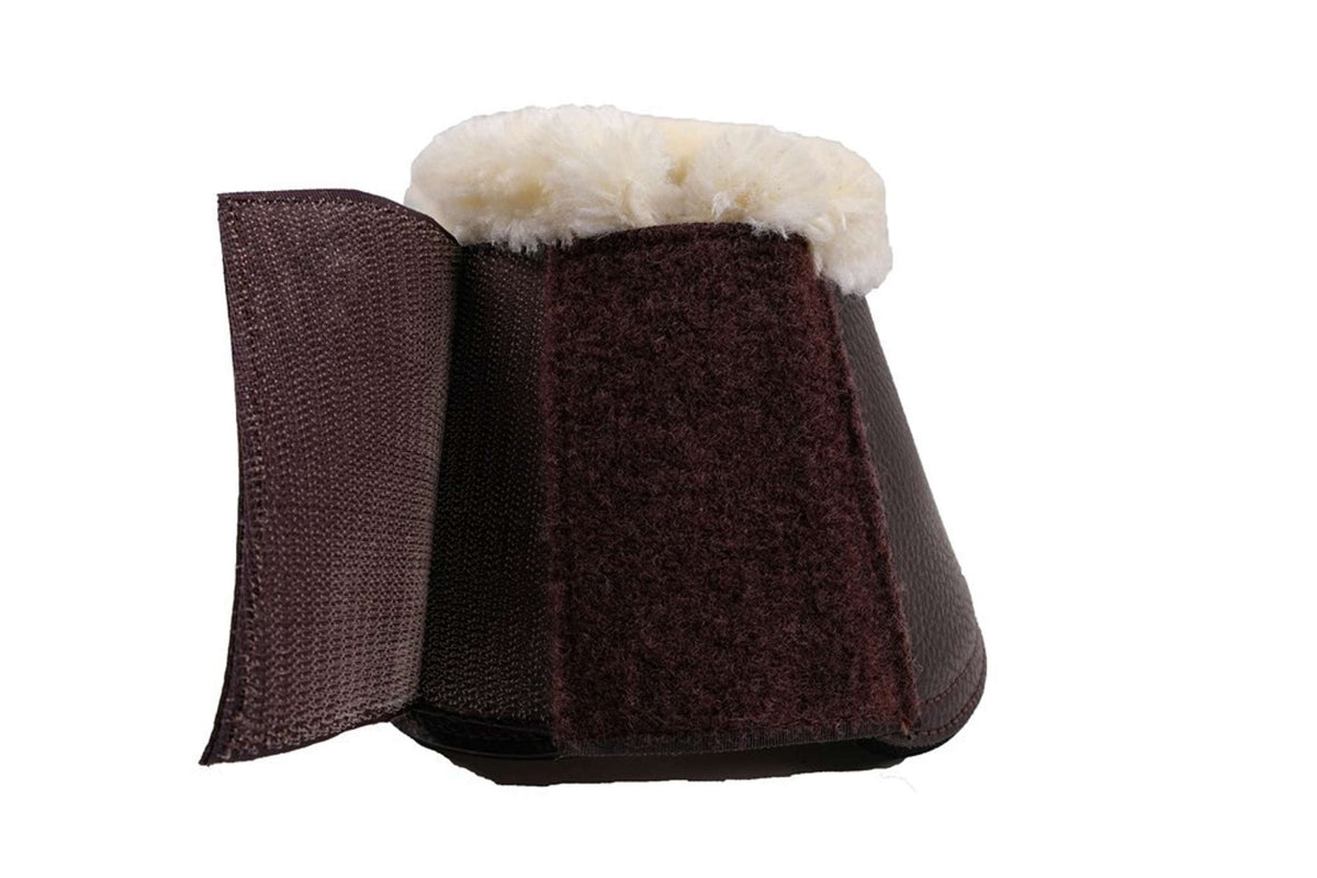 Montar Botas de Campana Smooth Juego de 2 de piel sintética Marron