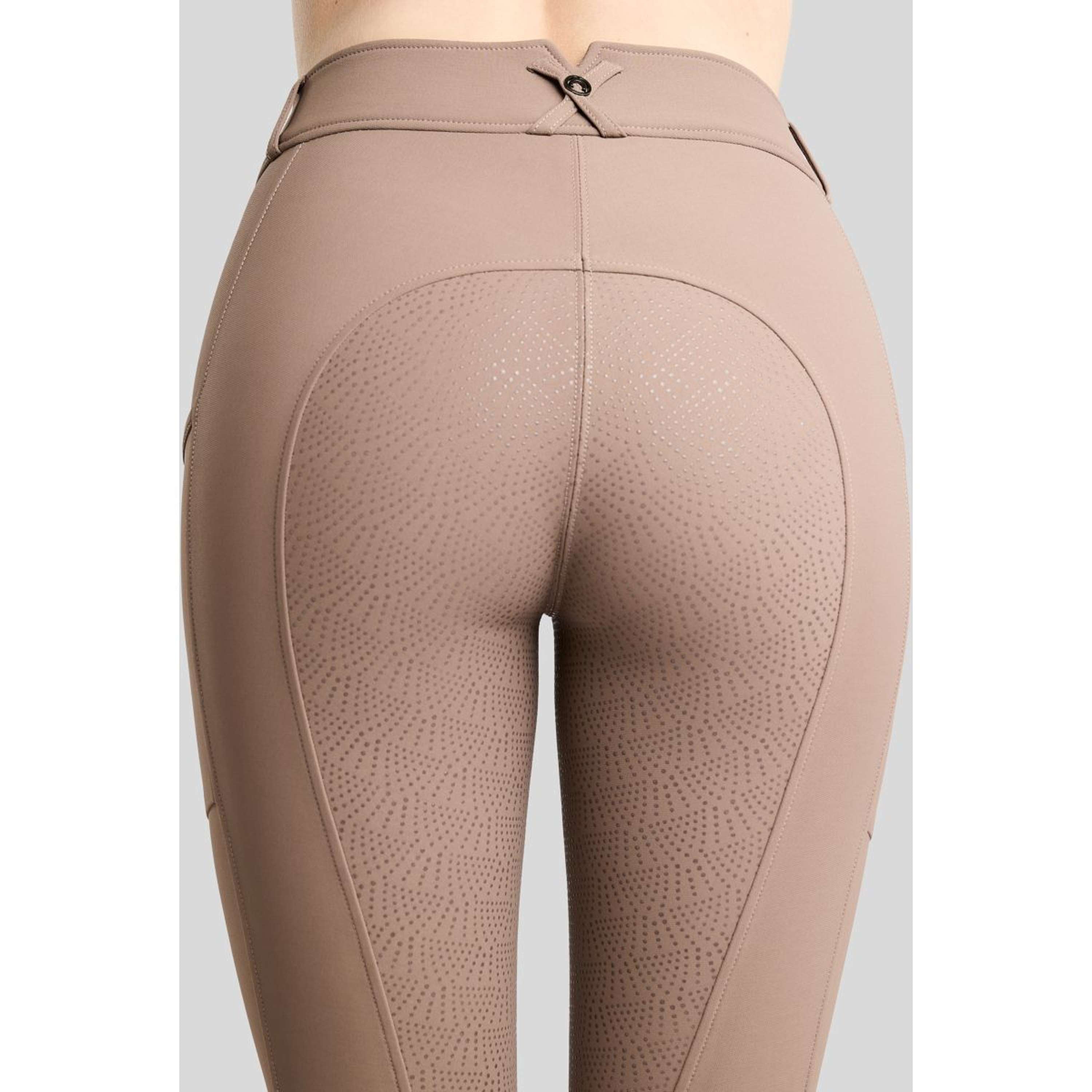 Montar Pantalón de Equitación MoMegan Full Grip Nougat Brown