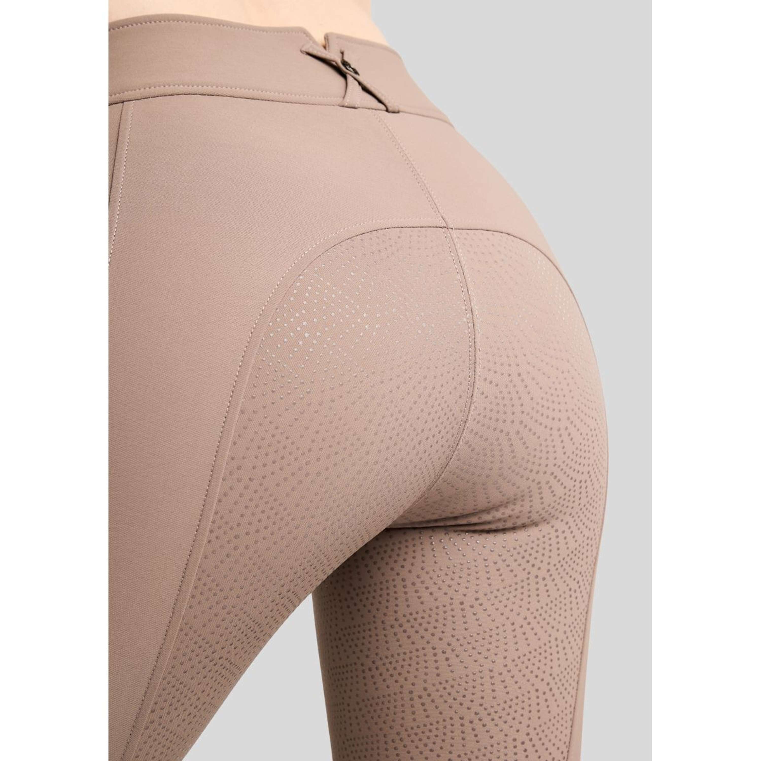Montar Pantalón de Equitación MoMegan Full Grip Nougat Brown