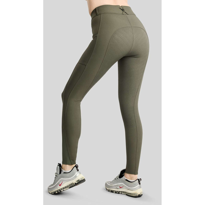 Montar Pantalón de Equitación MoMegan Full Grip Forest Green