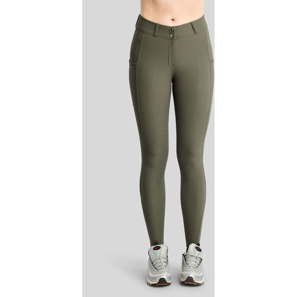 Montar Pantalón de Equitación MoMegan Full Grip Forest Green