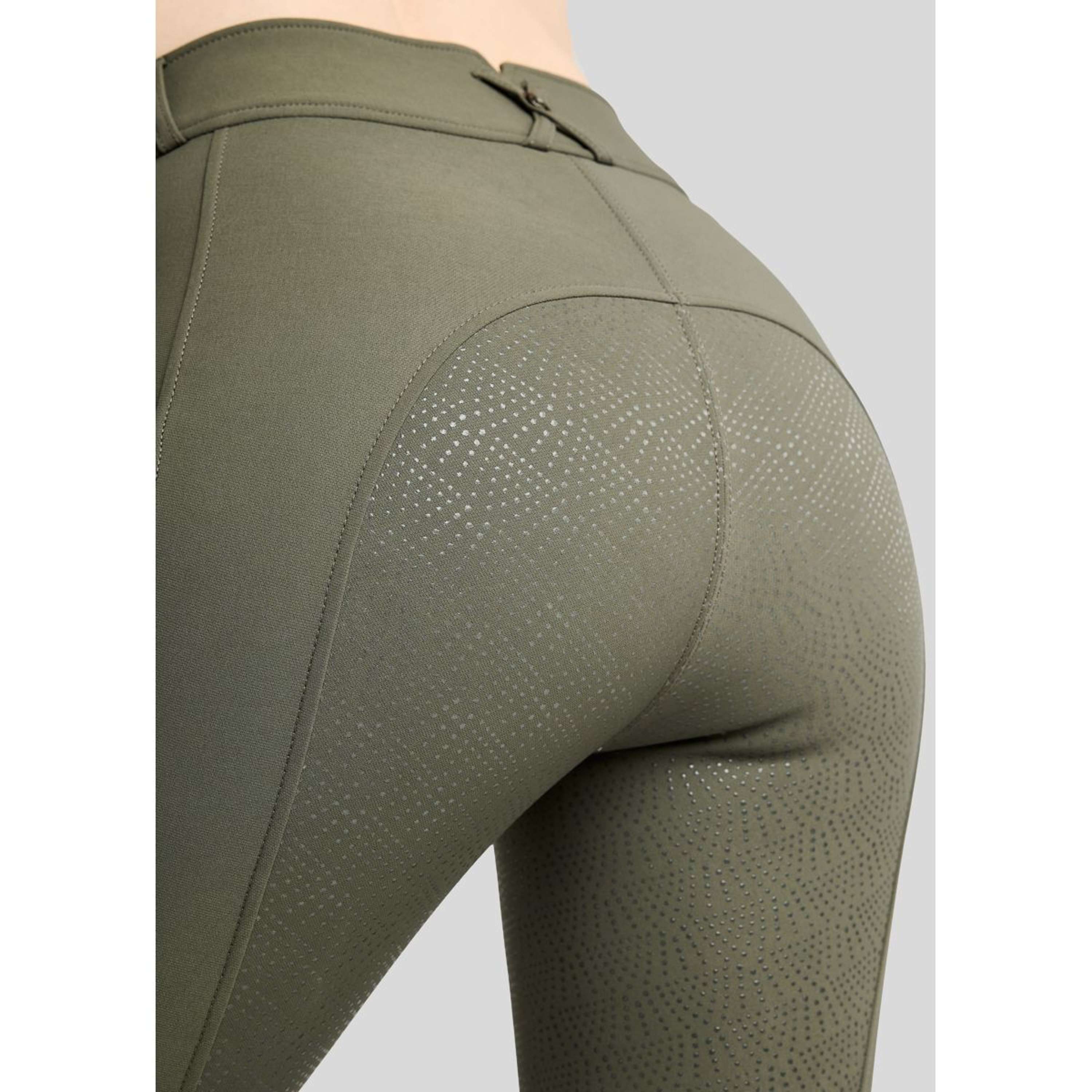 Montar Pantalón de Equitación MoMegan Full Grip Forest Green