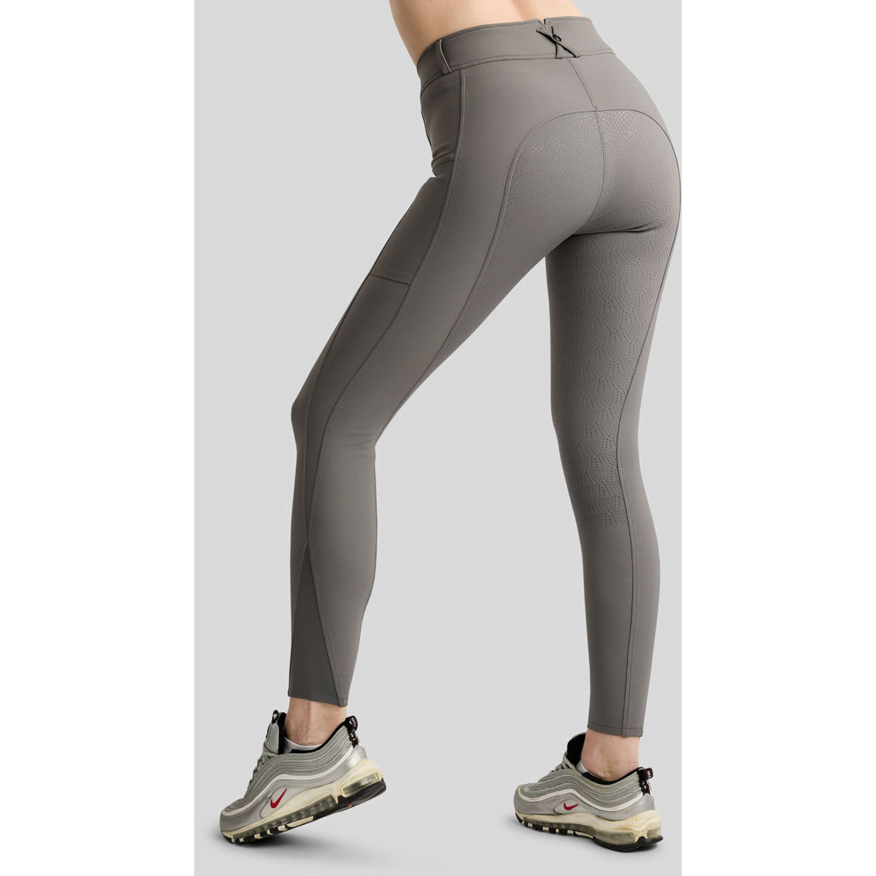 Montar Pantalón de Equitación Megan Full Grip Gris
