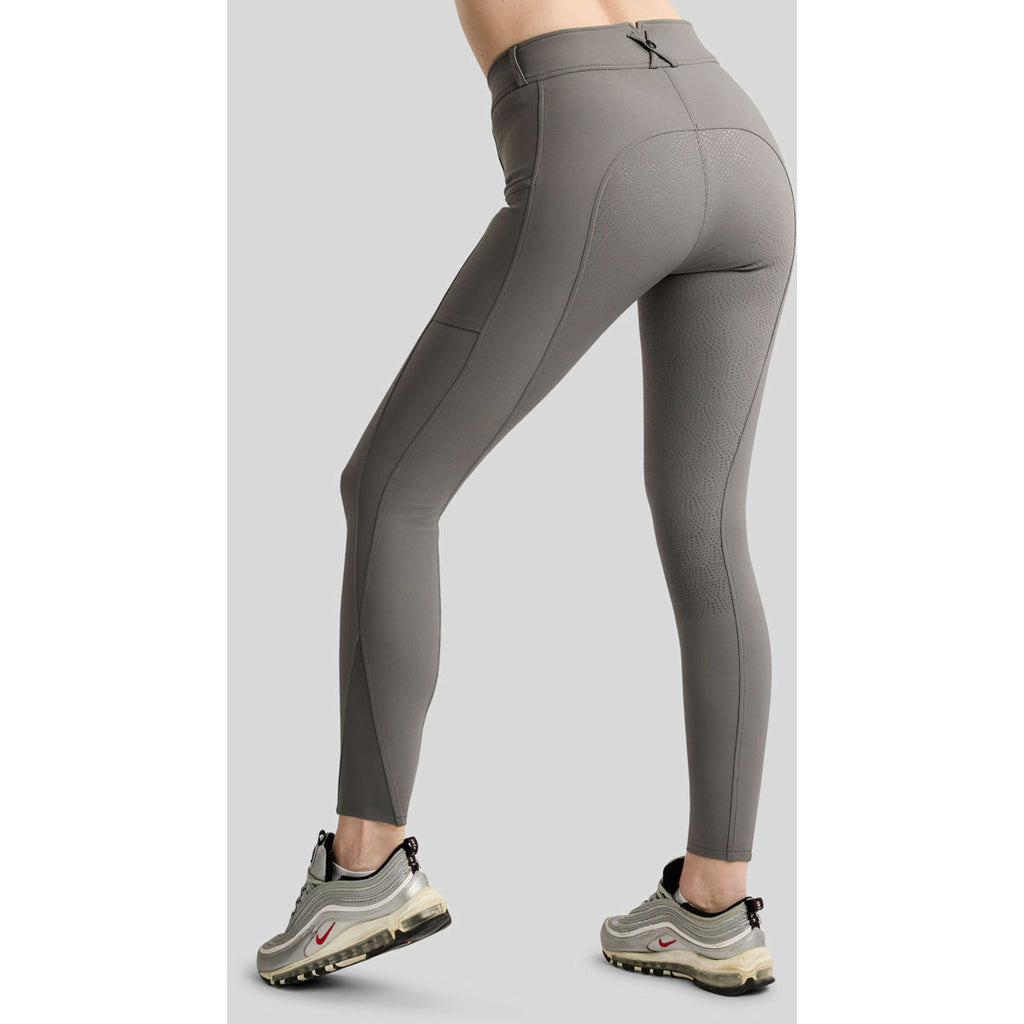 Montar Pantalón de Equitación Megan Full Grip Gris