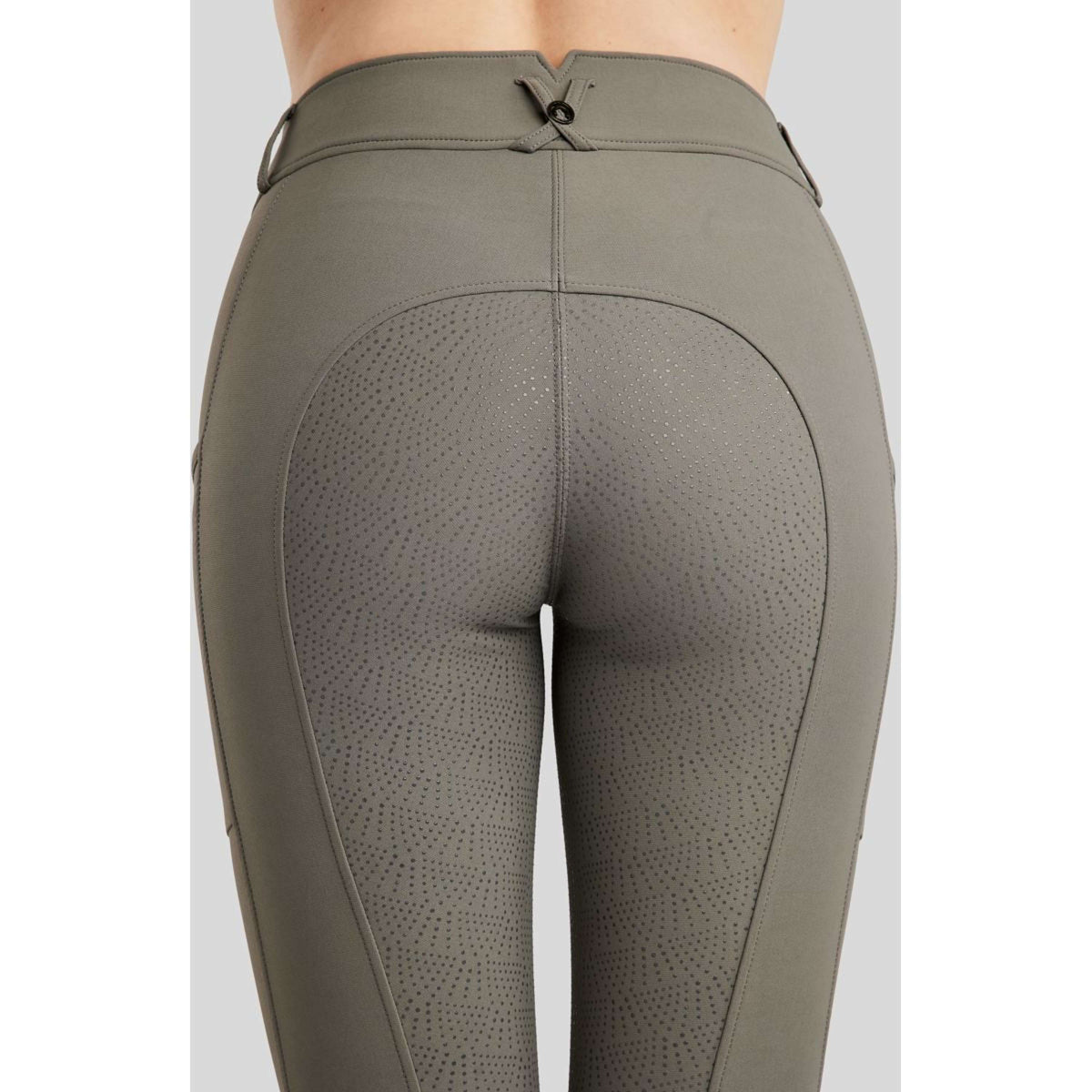 Montar Pantalón de Equitación Megan Full Grip Gris