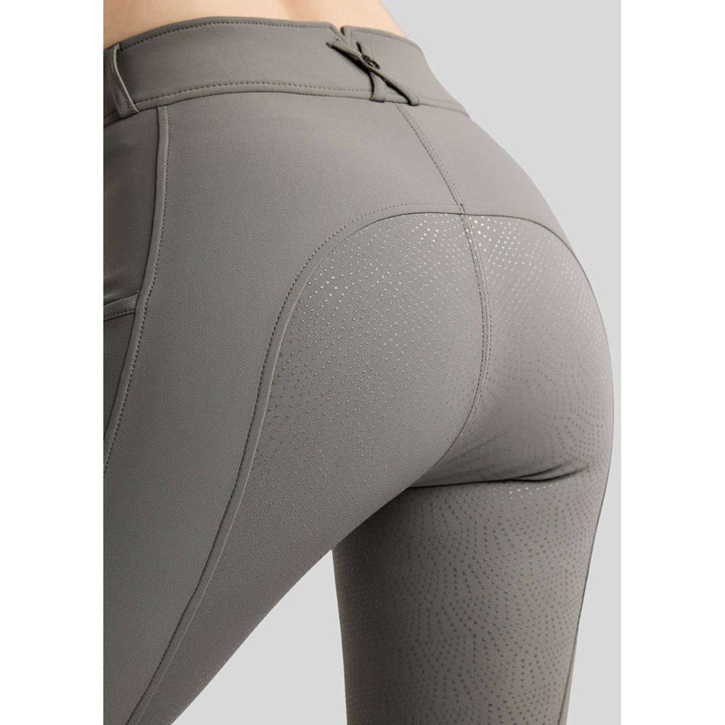 Montar Pantalón de Equitación Megan Full Grip Gris