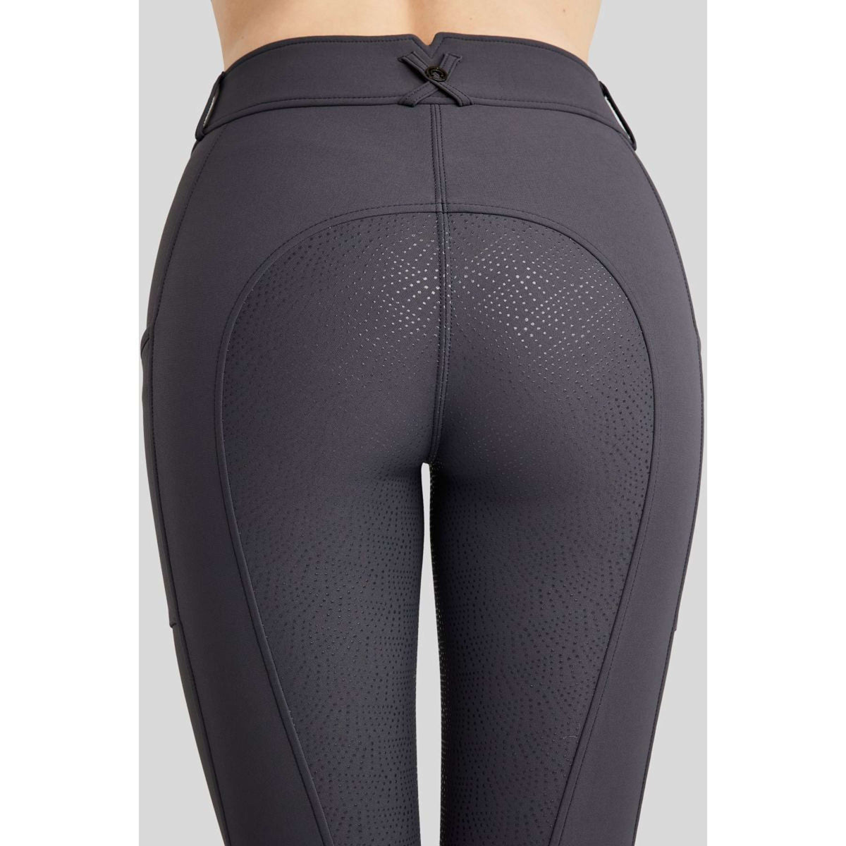 Montar Pantalón de Equitación Megan Full Grip Slate Grey