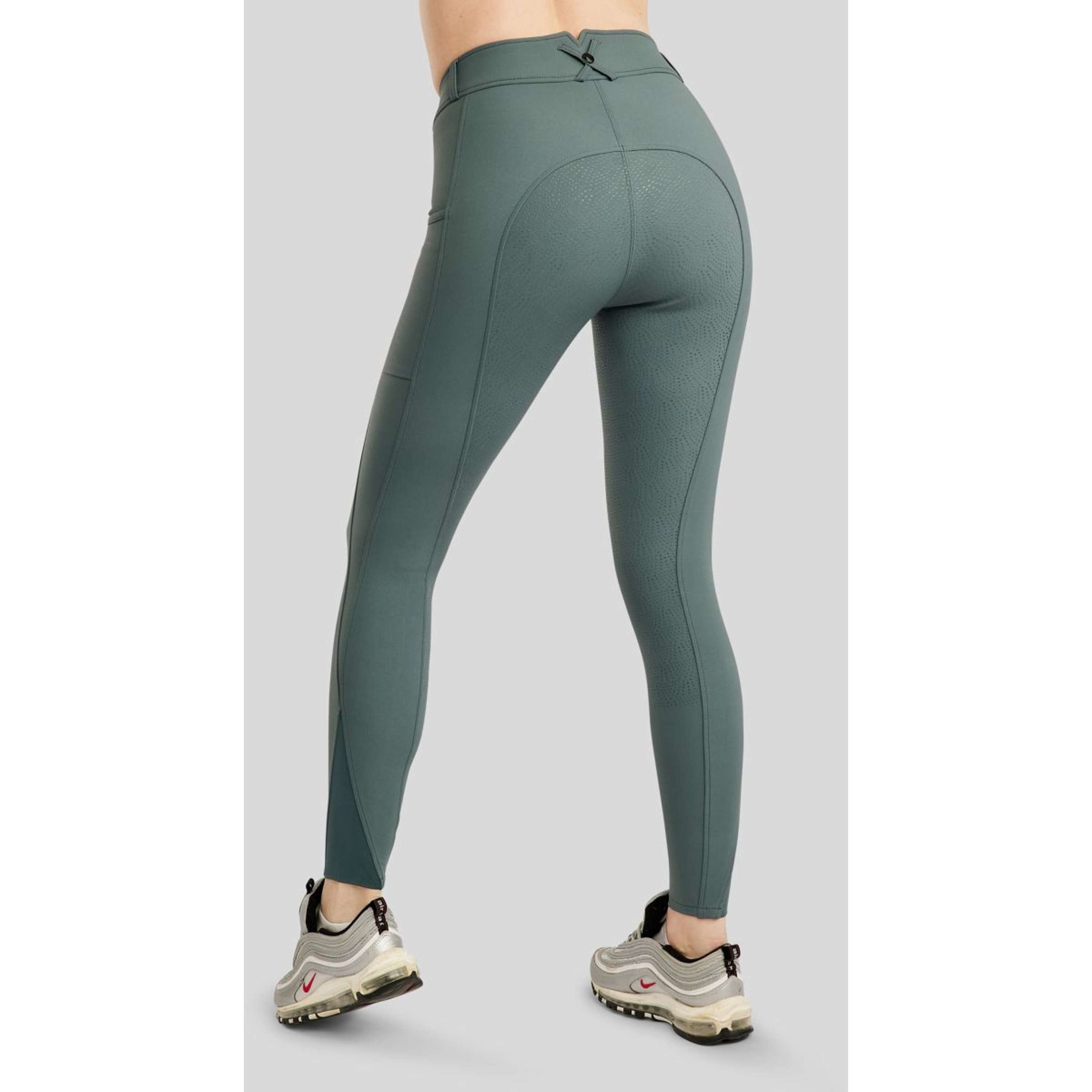 Montar Pantalón de Equitación Megan Full Grip Jade