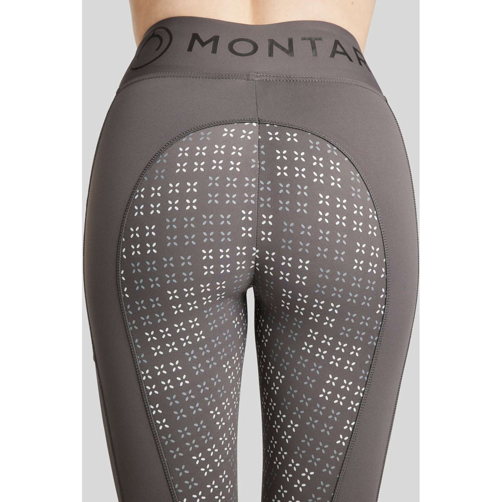 Montar Legging de Equitación Selena Pull On FullGrip Gris
