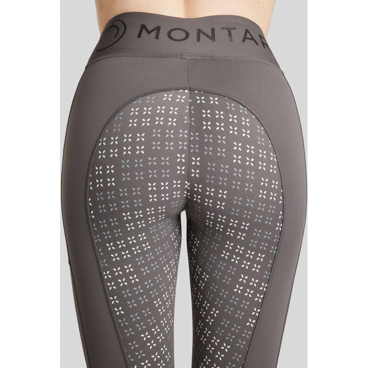 Montar Legging de Equitación Selena Pull On FullGrip Gris