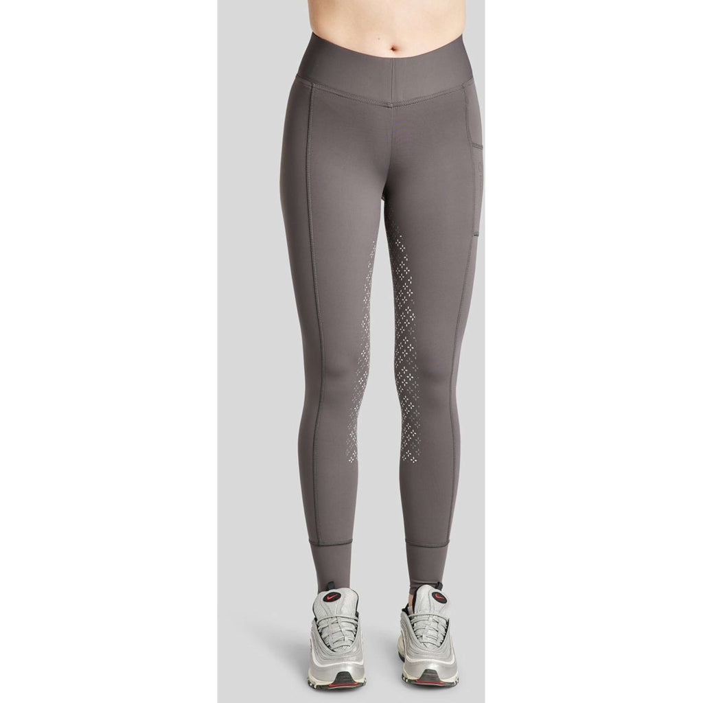 Montar Legging de Equitación Selena Pull On FullGrip Gris
