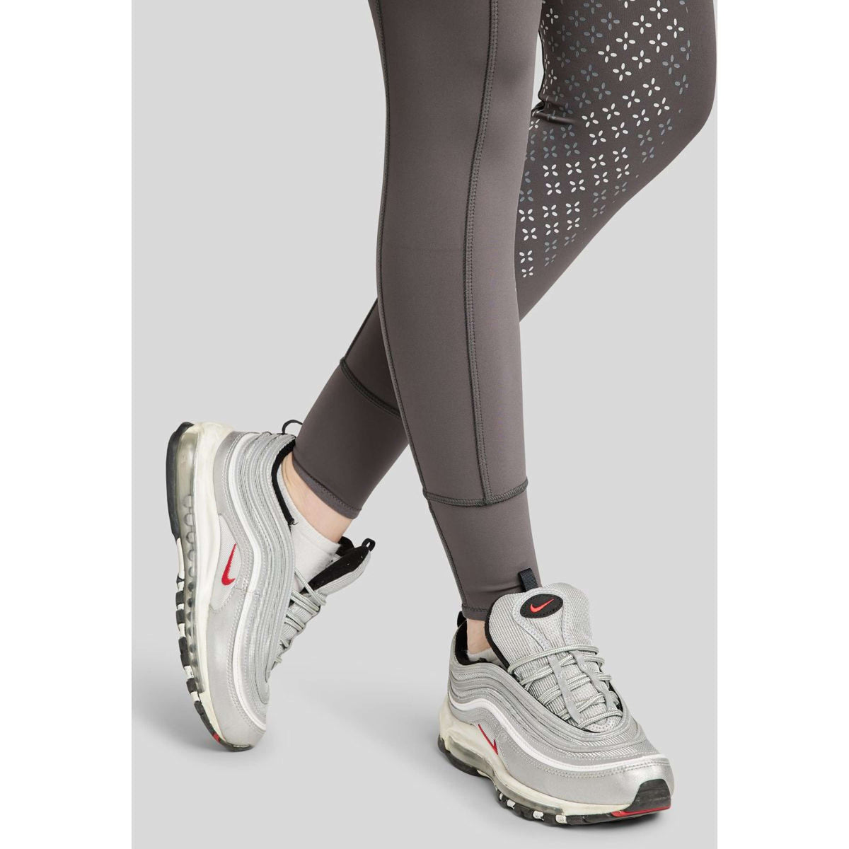 Montar Legging de Equitación Selena Pull On FullGrip Gris