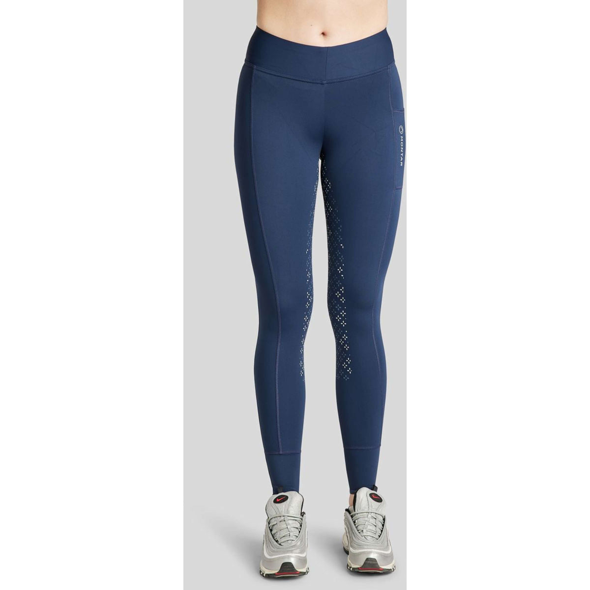 Montar Legging de Equitación Selena Pull On FullGrip Navy