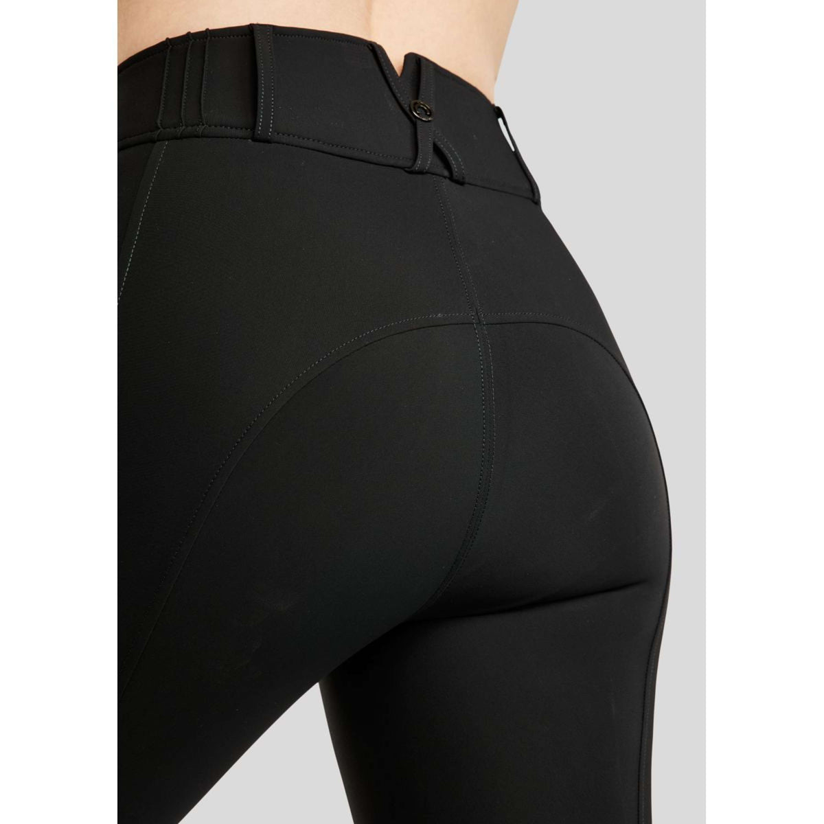 Montar Pantalones MoZuna Gun Metal Crystals Agarre de rodilla Negro