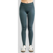 Montar Legging de Equitación MoZuna Gun Metal Crystals Full Grip Dark Slate