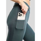 Montar Legging de Equitación MoZuna Gun Metal Crystals Full Grip Dark Slate