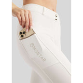 Montar Pantalón de Equitación MoLila Champagne Crystals Full Grip Blanco