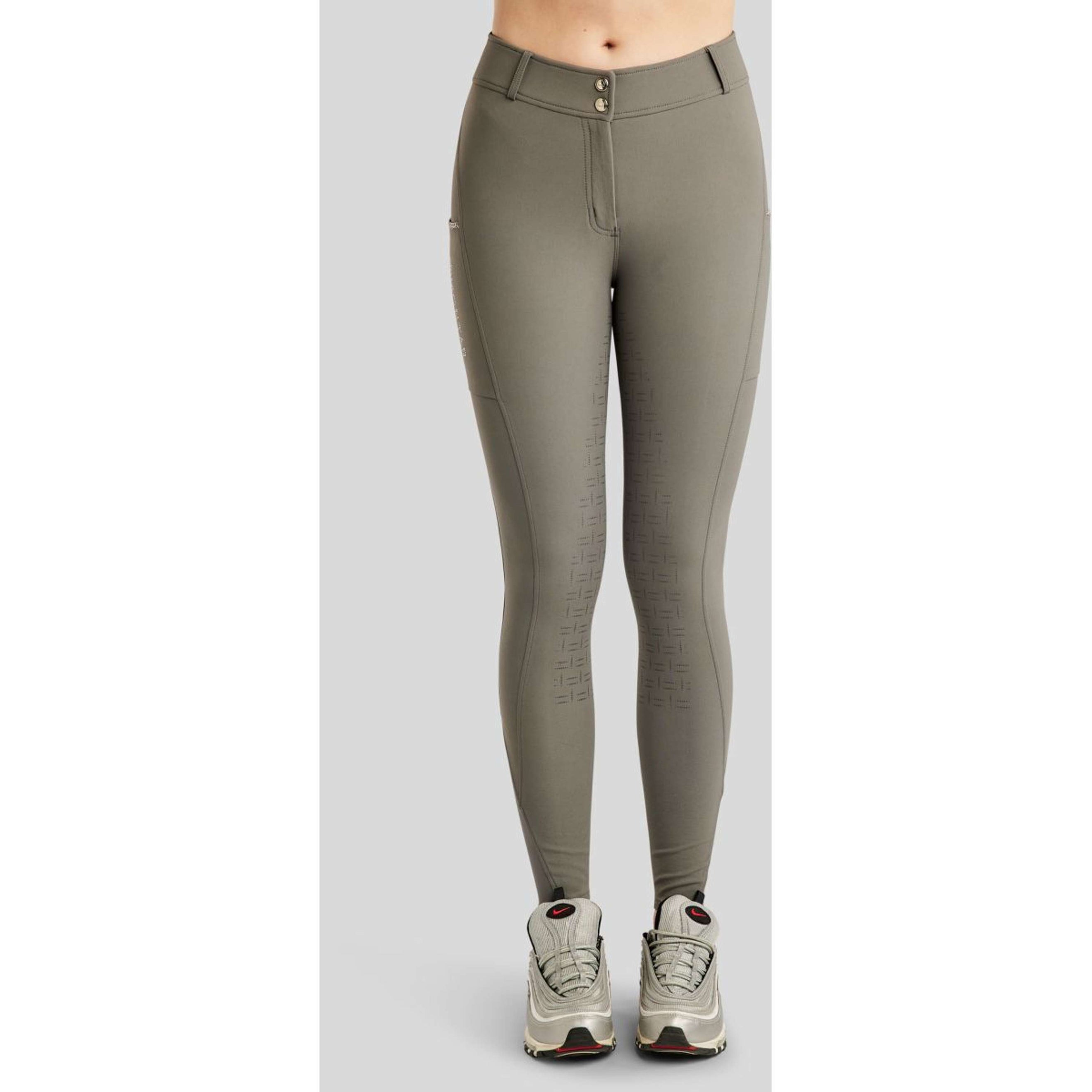 Montar Pantalón de Equitación MoLila Champagne Crystals Full Grip Gris Montar Pantalón de Equitación MoLila Champagne Crystals Full Grip Gris