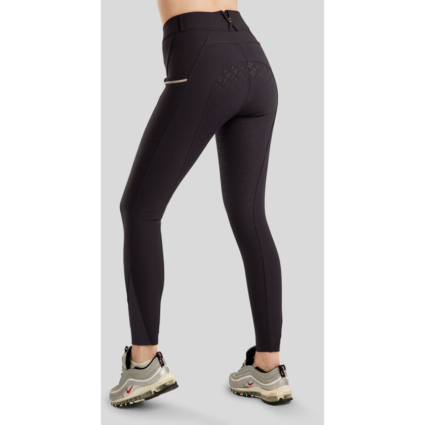Montar Pantalón de Equitación MoLila Champagne Crystals Full Grip Navy