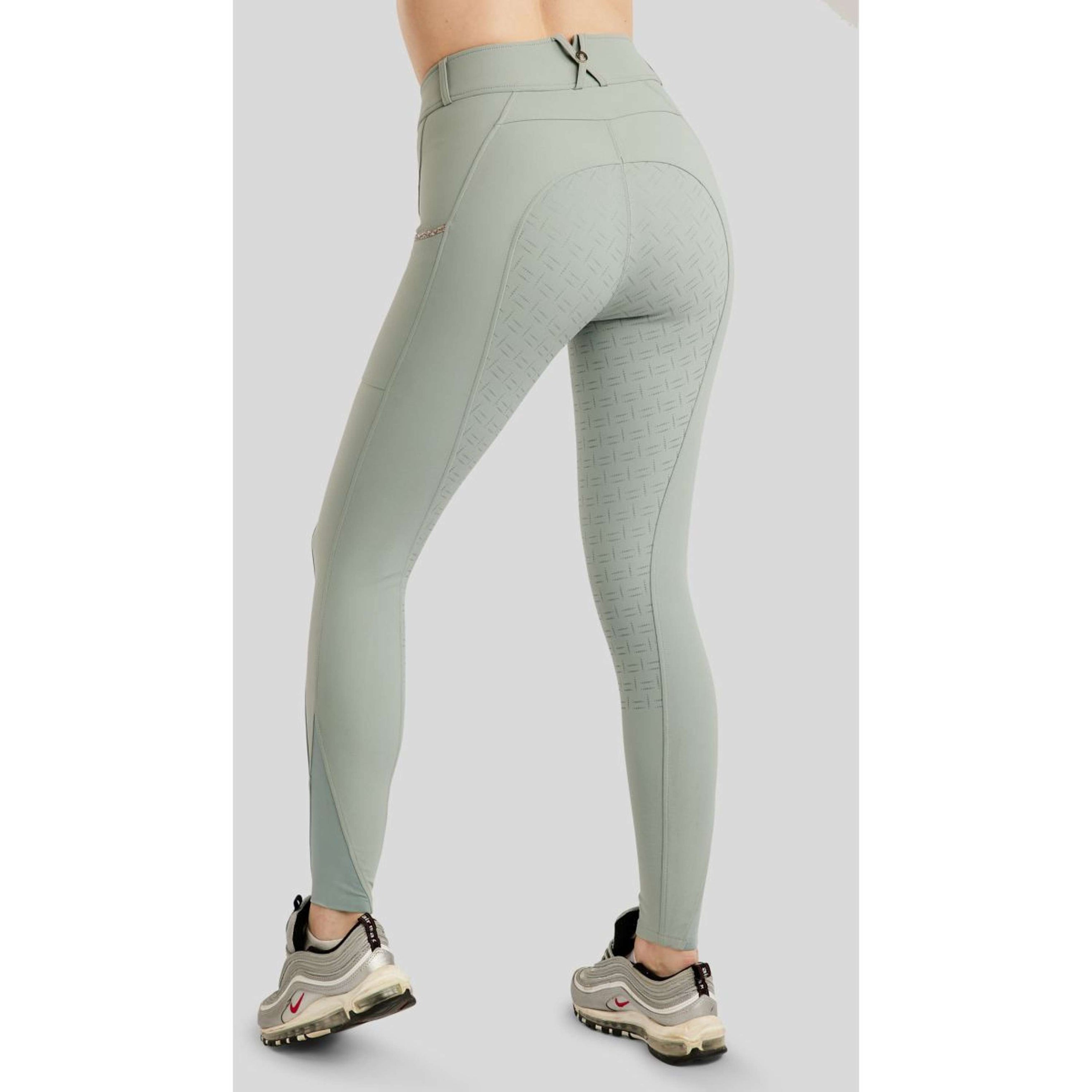 Montar Pantalón de Equitación MoLila Champagne Crystals Full Grip Turin