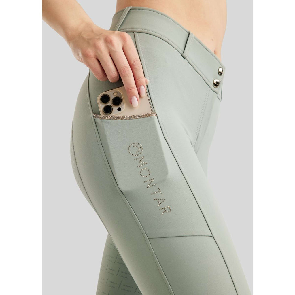 Montar Pantalón de Equitación MoLila Champagne Crystals Full Grip Turin