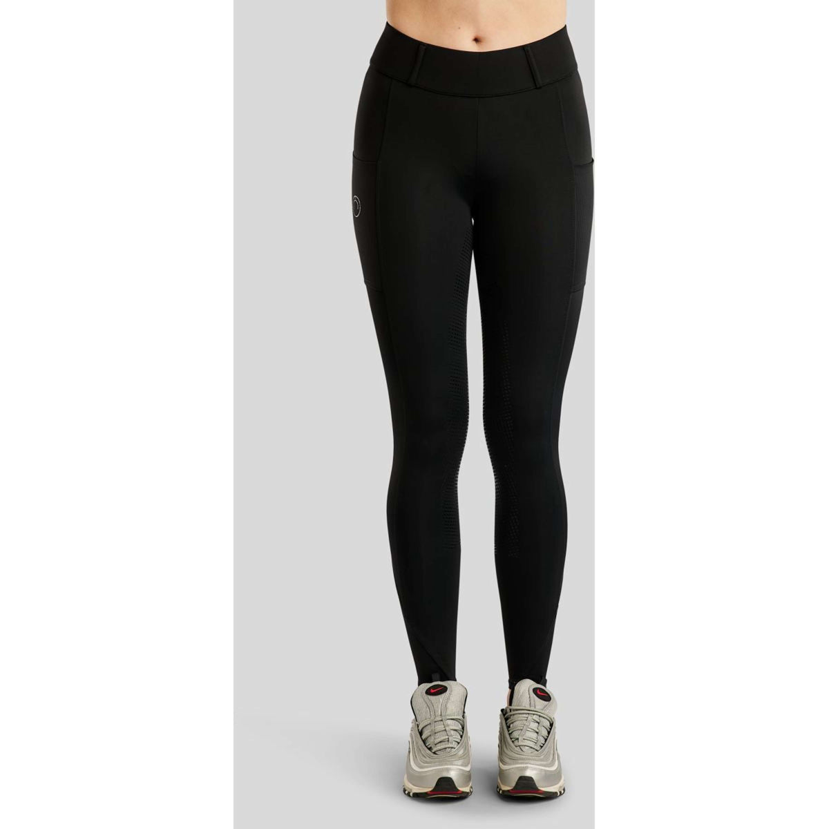 Montar Legging de Equitación MoZike Refined Full Grip Negro
