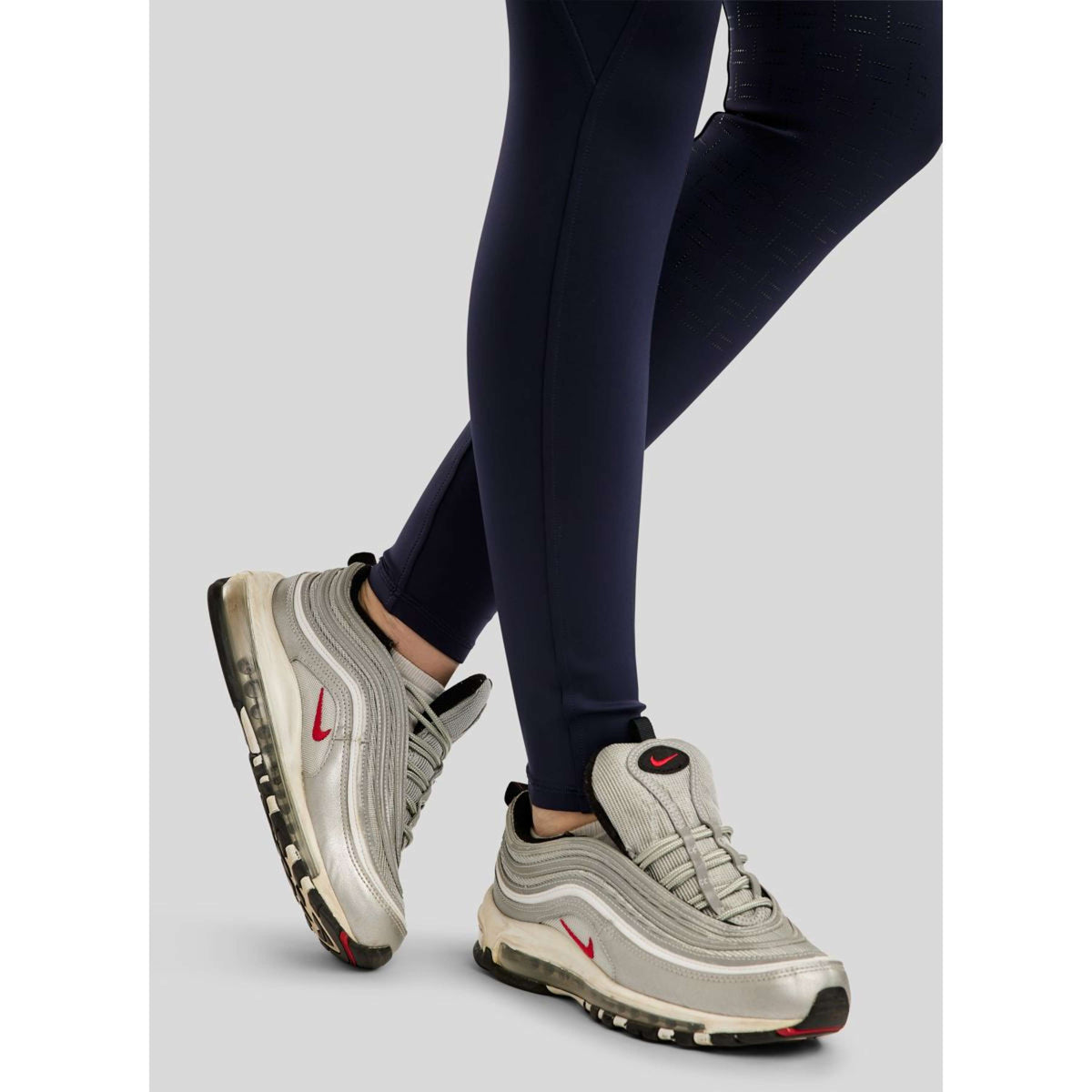 Montar Legging de Equitación MoPearl Pintuck Full Grip Navy