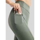Montar Legging de Equitación MoPearl Pintuck Full Grip Jade