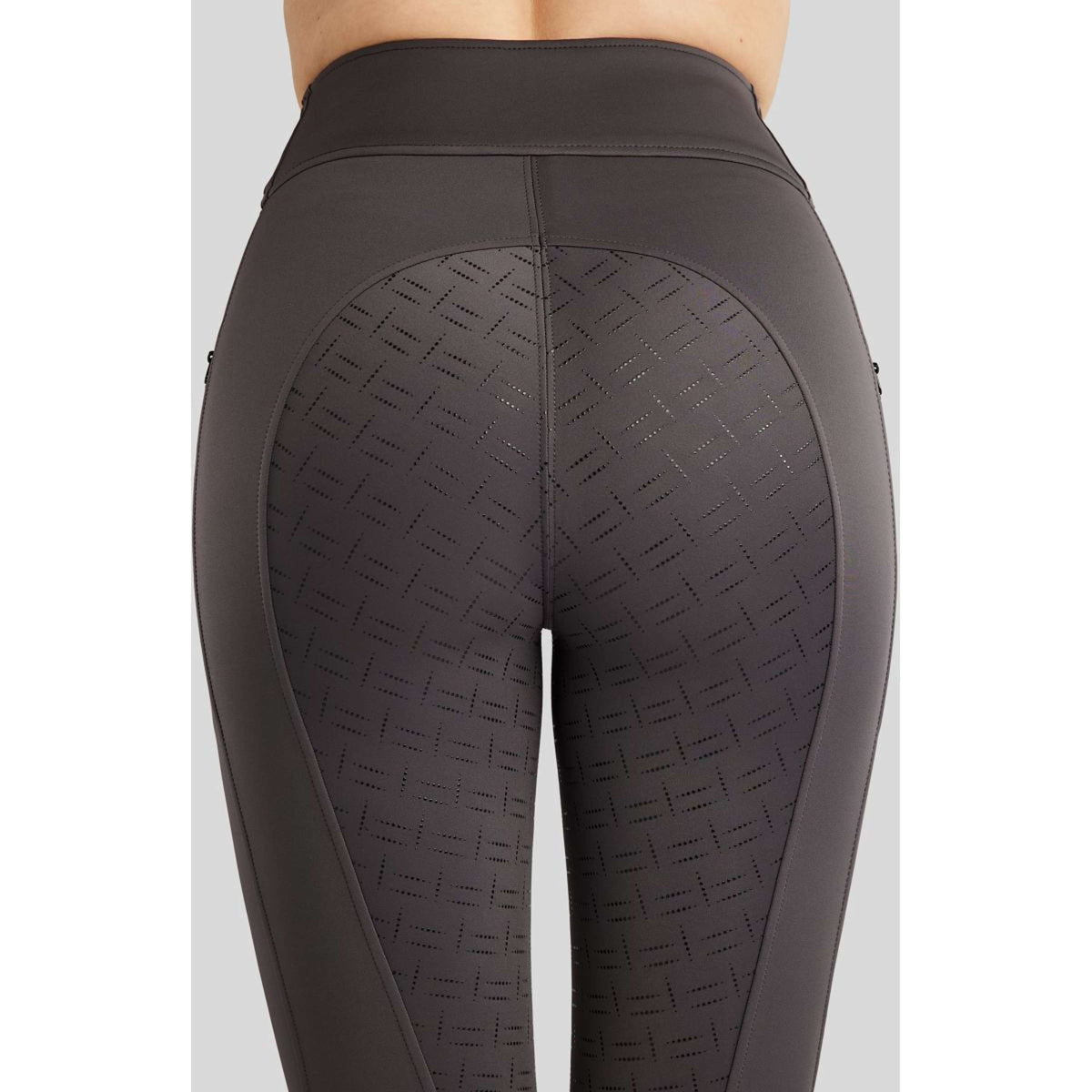 Montar Legging de Equitación MoPearl Pintuck Full Grip Slate Grey