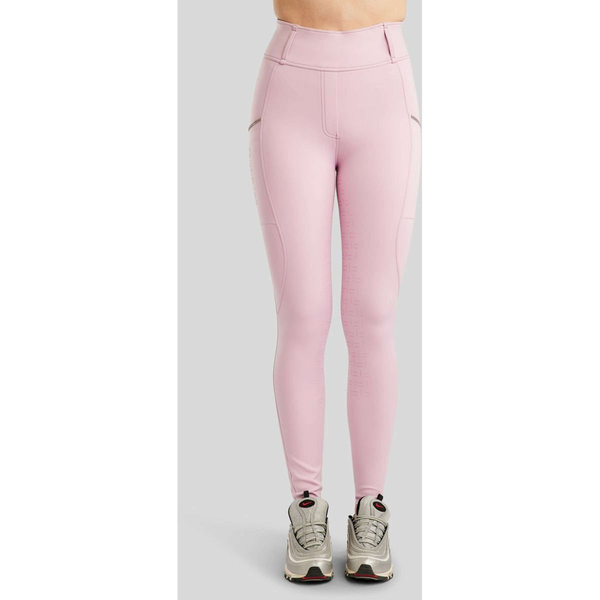 Montar Legging de Equitación MoLila Champagne Crystals Full Grip Candy Pink