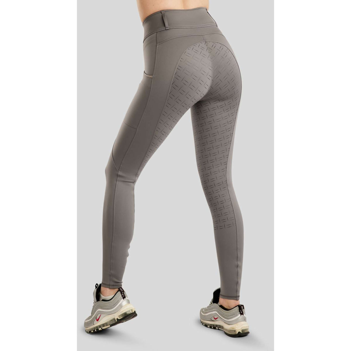Montar Legging de Equitación MoLila Champagne Crystals Full Grip Gris