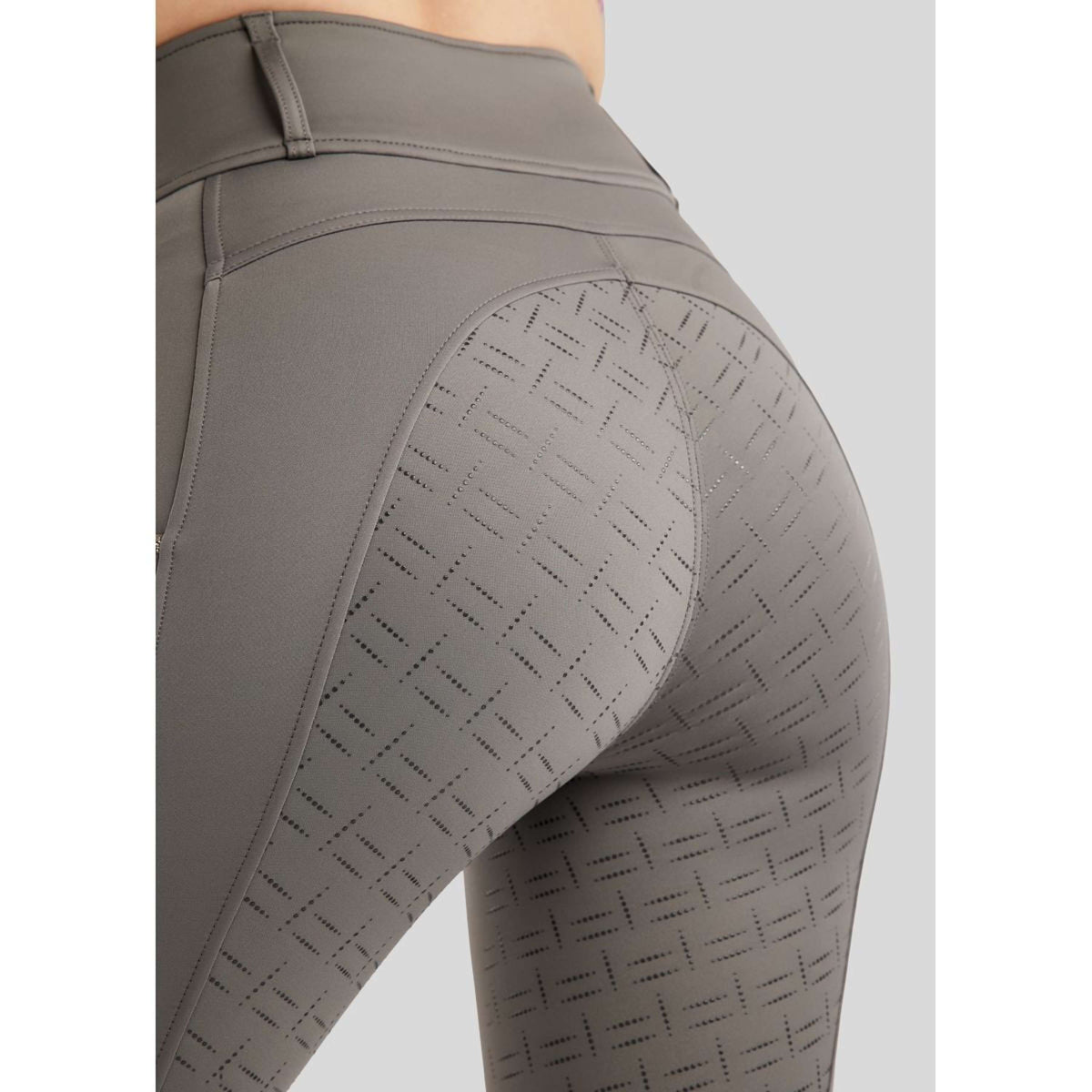 Montar Legging de Equitación MoLila Champagne Crystals Full Grip Gris
