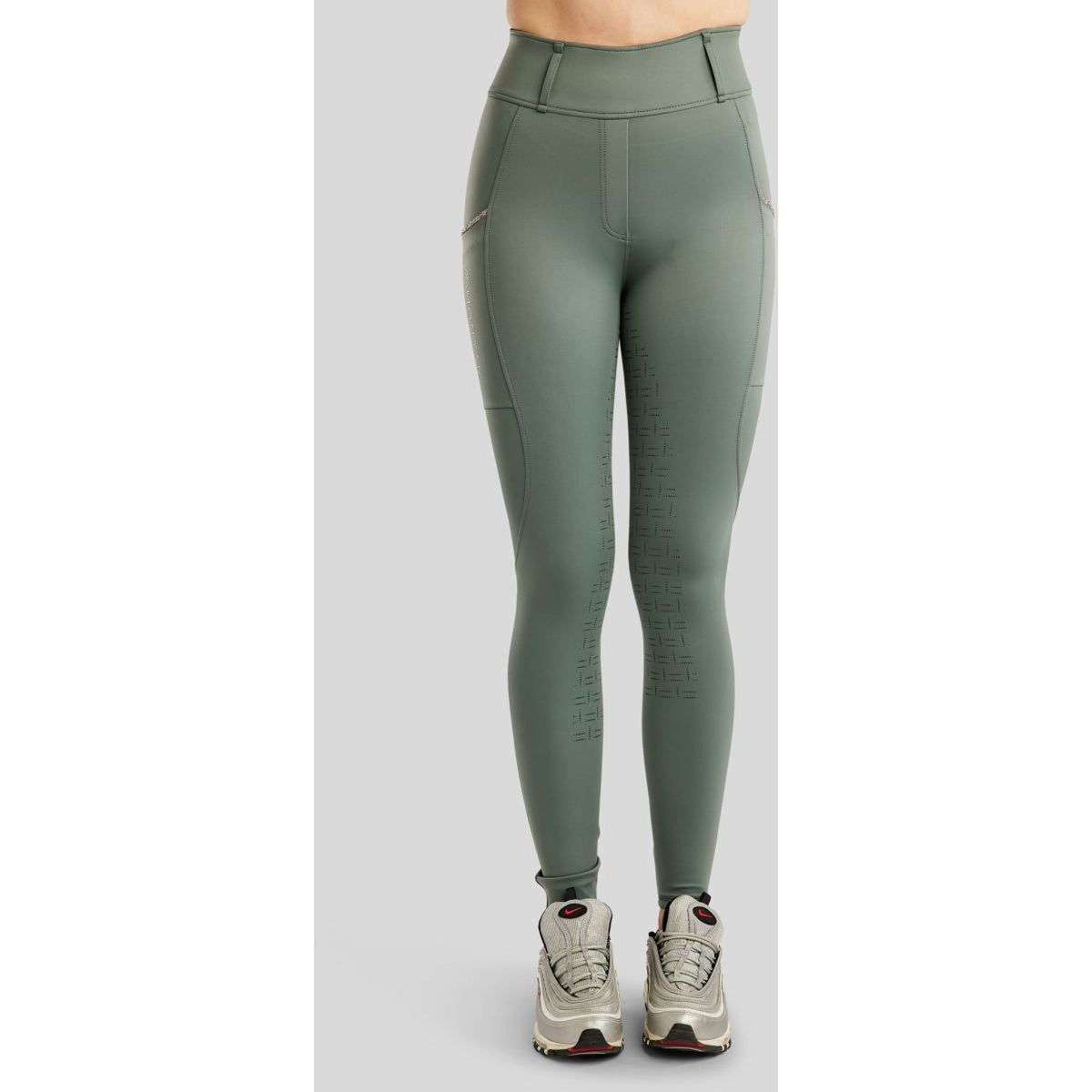 Montar Legging de Equitación MoLila Champagne Crystals Full Grip Jade