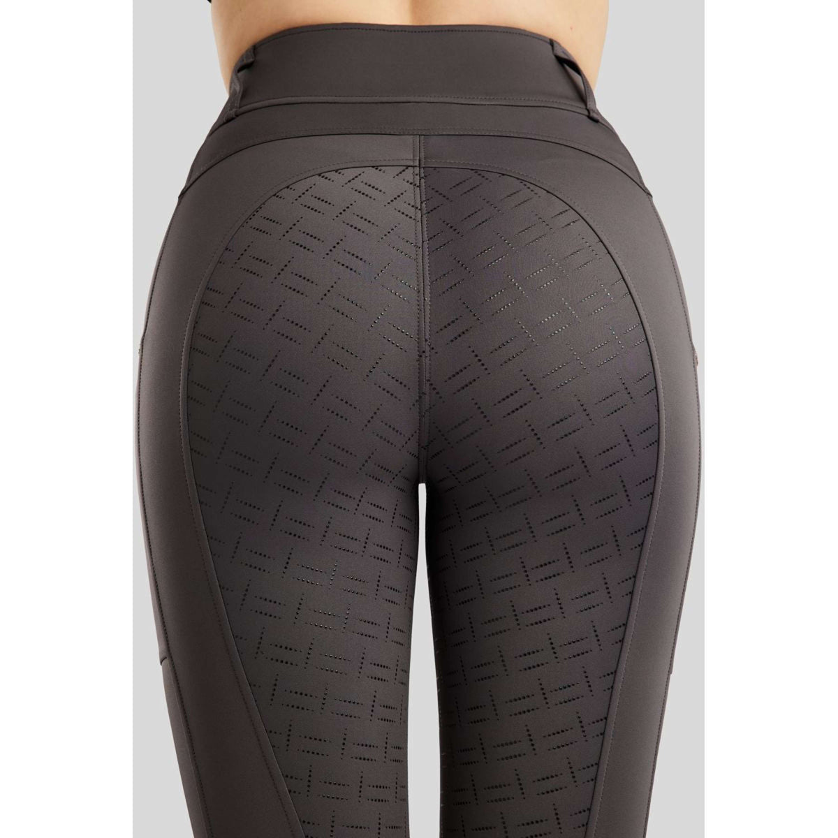 Montar Legging de Equitación MoLila Champagne Crystals Full Grip Slate Grey