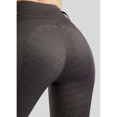 Montar Legging de Equitación MoLila Champagne Crystals Full Grip Slate Grey
