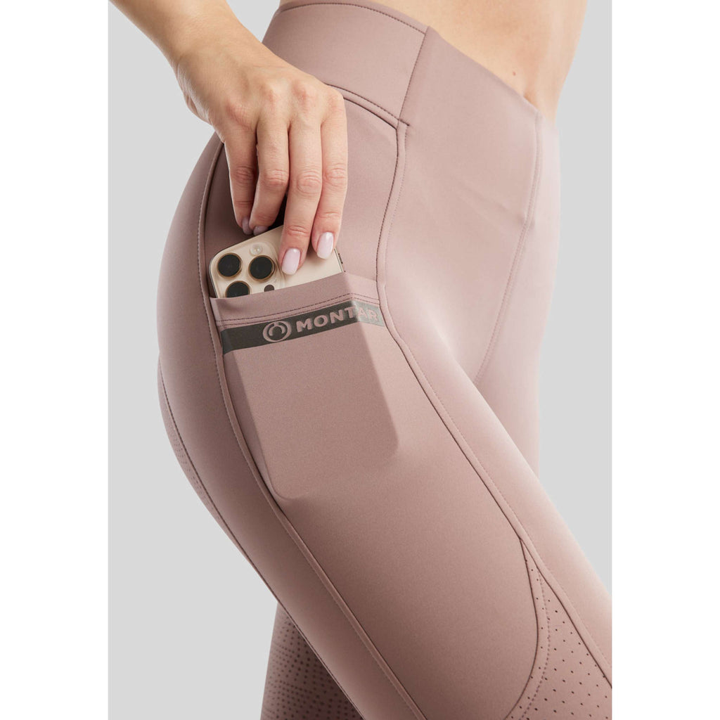 Montar Legging de Equitación MoTilley Full Grip Blush