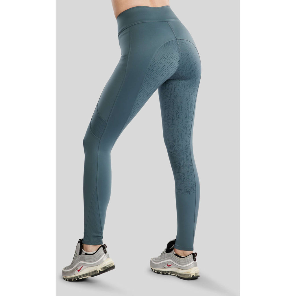 Montar Legging de Equitación MoTilley Full Grip Dark Slate