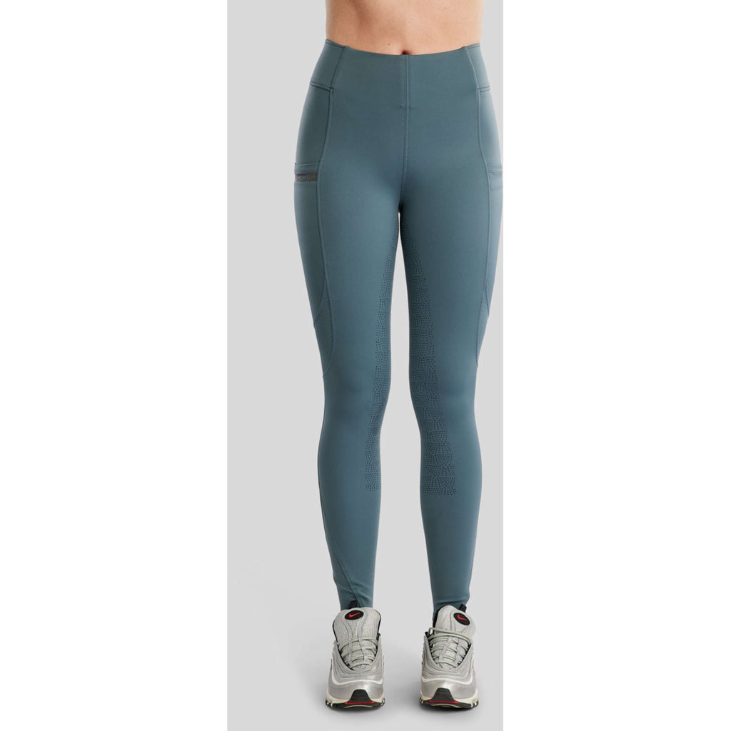 Montar Legging de Equitación MoTilley Full Grip Dark Slate