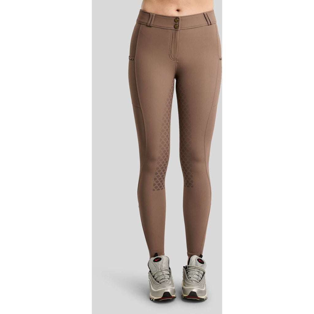 Montar Pantalón de Equitación MoVeronica Golden Quartz Full Grip Nougat Brown