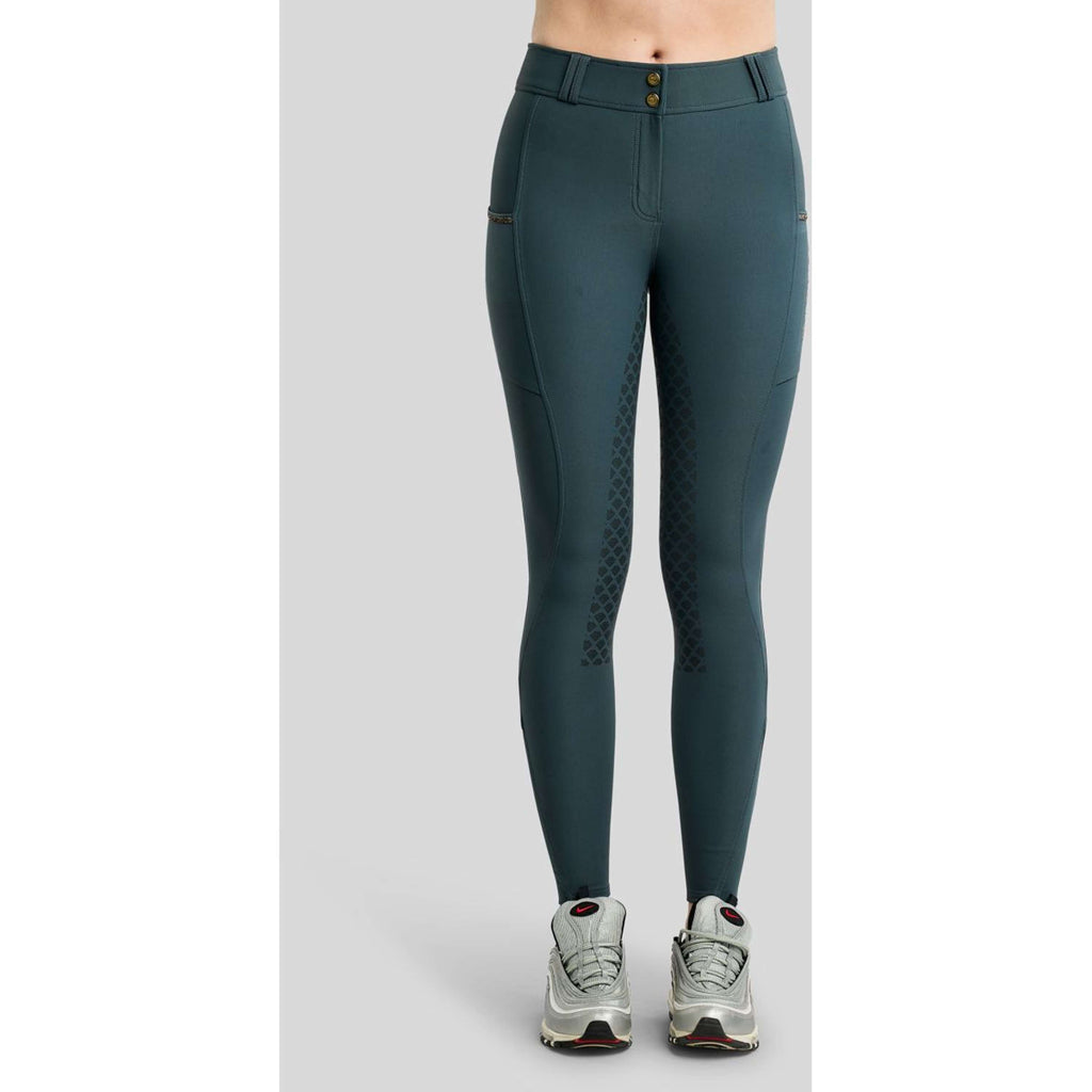 Montar Pantalón de Equitación MoVeronica Golden Quartz Full Grip Dark Slate